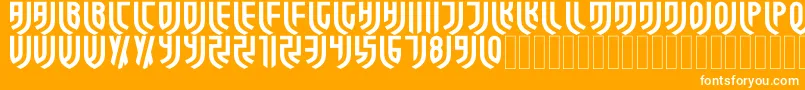 ForzaJuve Regular Font – White Fonts on Orange Background