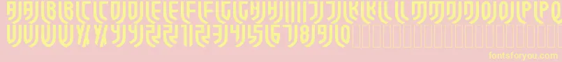 ForzaJuve Regular Font – Yellow Fonts on Pink Background