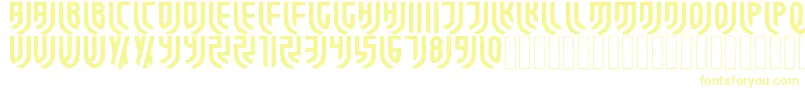 フォントForzaJuve Regular – 黄色のフォント