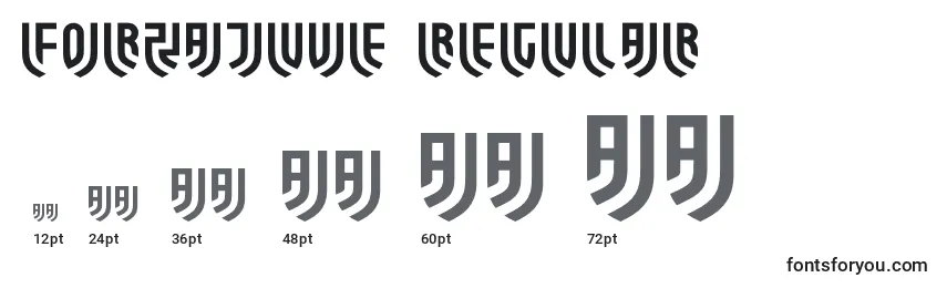ForzaJuve Regular Font Sizes