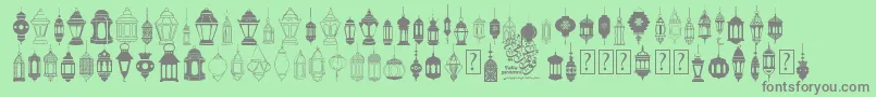 fotograami   lamp islamic-Schriftart – Graue Schriften auf grünem Hintergrund