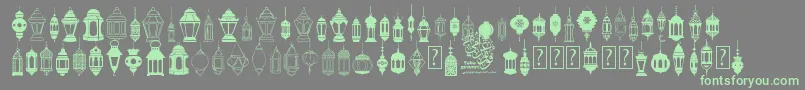 fuente fotograami   lamp islamic – Fuentes Verdes Sobre Fondo Gris