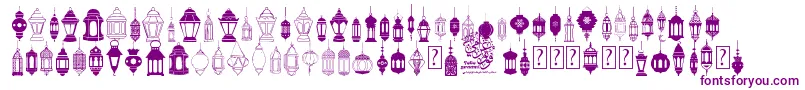 fotograami   lamp islamic-fontti – violetit fontit