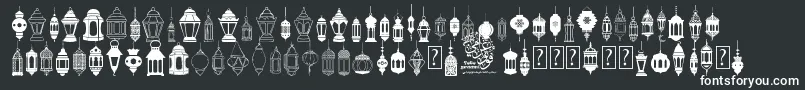 fotograami   lamp islamic-fontti – valkoiset fontit mustalla taustalla