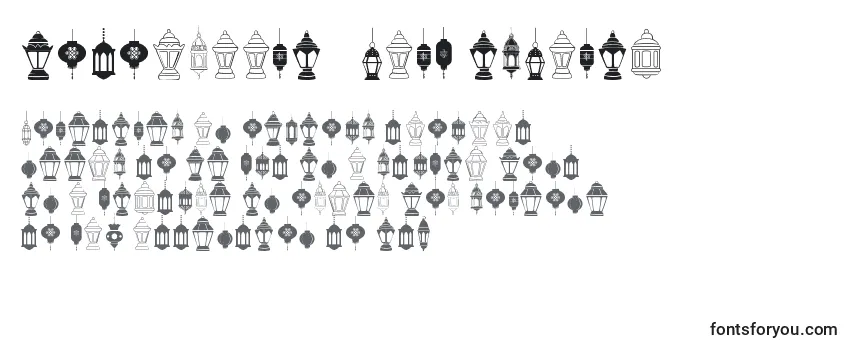 Przegląd czcionki Fotograami   lamp islamic