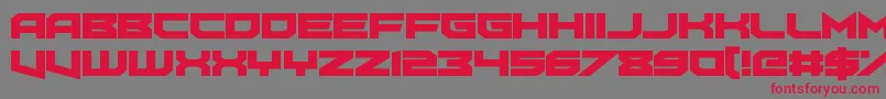 FoughtKnight Haymaker Font – Red Fonts on Gray Background