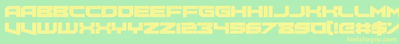 FoughtKnight Haymaker Font – Yellow Fonts on Green Background