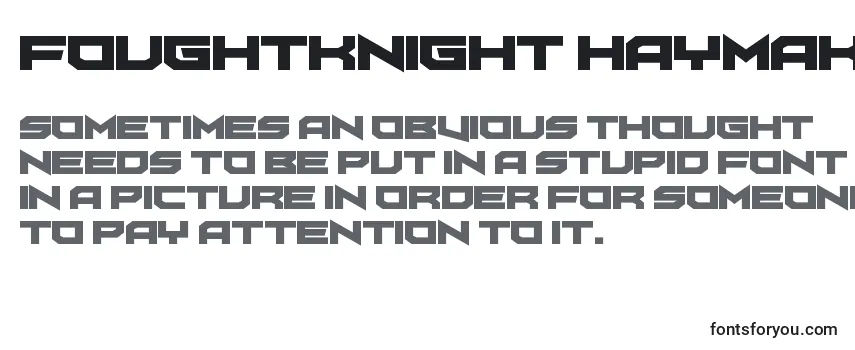 FoughtKnight Haymaker-fontti