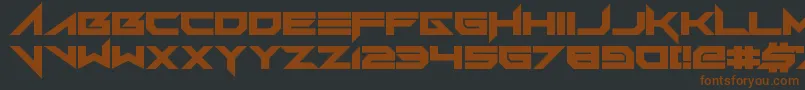 FoughtKnight Victory Font – Brown Fonts on Black Background