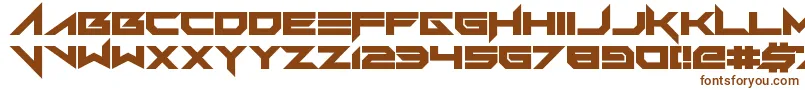 FoughtKnight Victory Font – Brown Fonts on White Background