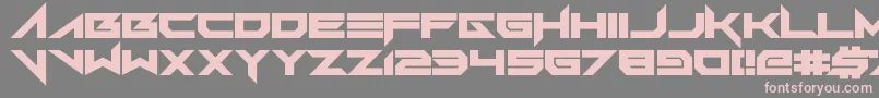 FoughtKnight Victory Font – Pink Fonts on Gray Background