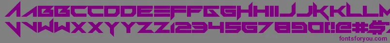 FoughtKnight Victory Font – Purple Fonts on Gray Background