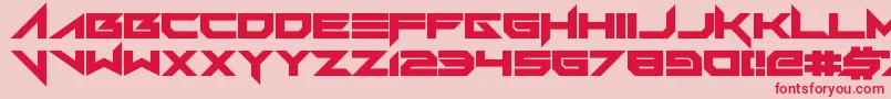 FoughtKnight Victory Font – Red Fonts on Pink Background