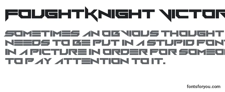 FoughtKnight Victory Font
