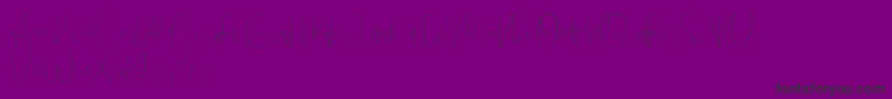Weitere Informationen zur Founder demo-Schriftart Founder demo-Schriftart – Schwarze Schriften auf violettem Hintergrund