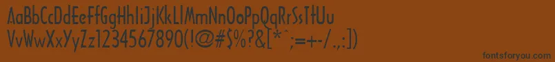 Шрифт FountainPen – чёрные шрифты на коричневом фоне