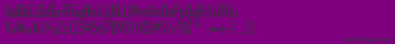 FountainPen Font – Black Fonts on Purple Background