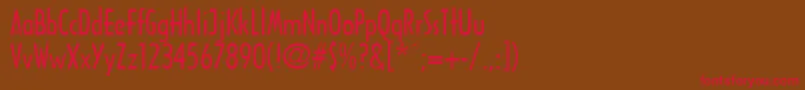 FountainPen Font – Red Fonts on Brown Background