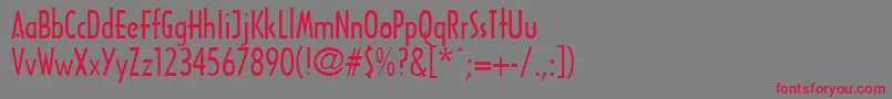 FountainPen Font – Red Fonts on Gray Background