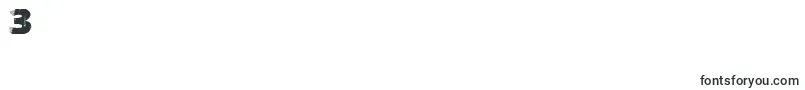 FourSix-Schriftart – Schriften für die Ziffer 3