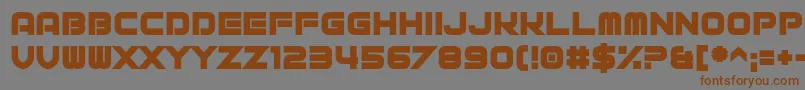 Fox Cavalier Font – Brown Fonts on Gray Background