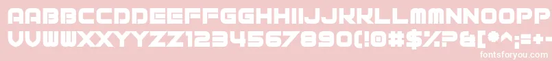 Fox Cavalier Font – White Fonts on Pink Background
