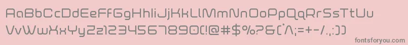 foxontherun Font – Gray Fonts on Pink Background
