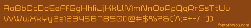 foxontherun Font – Orange Fonts on Brown Background