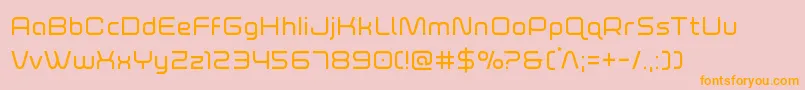 foxontherun Font – Orange Fonts on Pink Background