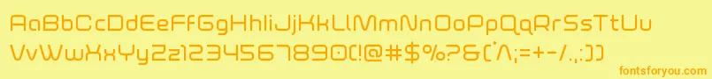 foxontherun Font – Orange Fonts on Yellow Background