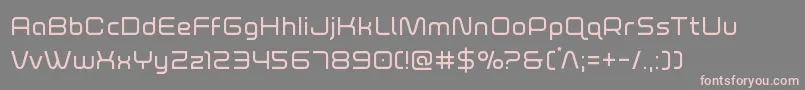 foxontherun Font – Pink Fonts on Gray Background