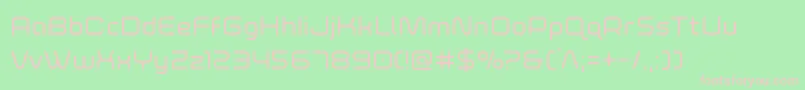 foxontherun Font – Pink Fonts on Green Background