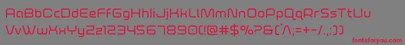 foxontherun Font – Red Fonts on Gray Background