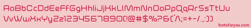 foxontherun Font – Red Fonts on Pink Background