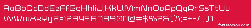 foxontherun Font – White Fonts on Red Background