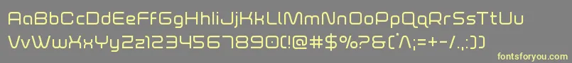 foxontherun Font – Yellow Fonts on Gray Background