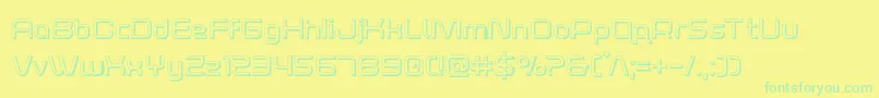 fuente foxontherun3d – Fuentes Verdes Sobre Fondo Amarillo