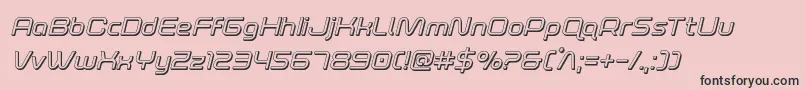 foxontherun3dital Font – Black Fonts on Pink Background