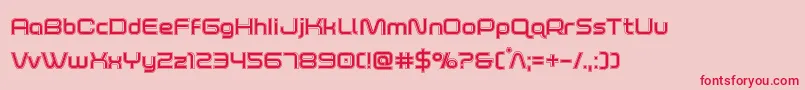foxontherunacad Font – Red Fonts on Pink Background