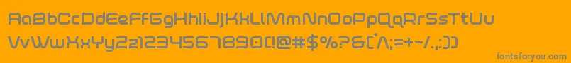 foxontherunbold Font – Gray Fonts on Orange Background