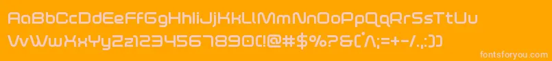 foxontherunbold Font – Pink Fonts on Orange Background