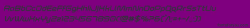 foxontherunboldital Font – Black Fonts on Purple Background