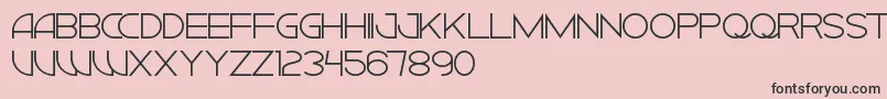 CiudadNuevaCaps Font – Black Fonts on Pink Background