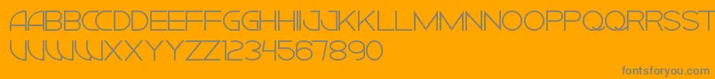 CiudadNuevaCaps Font – Gray Fonts on Orange Background