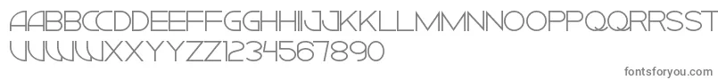 CiudadNuevaCaps-fontti – harmaat kirjasimet valkoisella taustalla