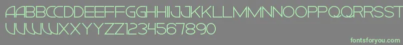 CiudadNuevaCaps Font – Green Fonts on Gray Background