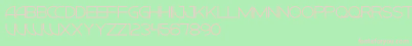 CiudadNuevaCaps Font – Pink Fonts on Green Background