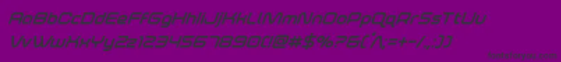 foxontherunboldsuperital Font – Black Fonts on Purple Background