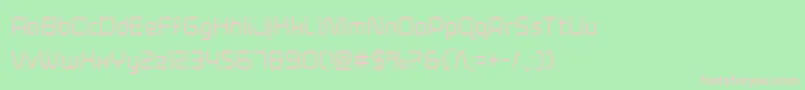 foxontheruncond Font – Pink Fonts on Green Background