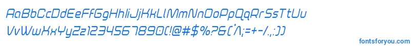 foxontheruncondital Font – Blue Fonts on White Background